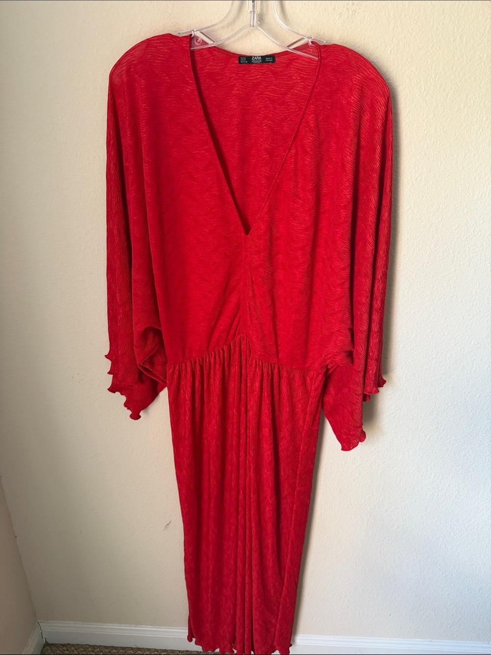Zara Red Cocktail Dress . NEW cond. large maxi